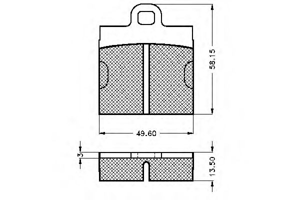 Imagine set placute frana,frana disc SPIDAN 30011