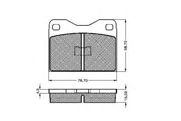 Imagine set placute frana,frana disc SPIDAN 30017