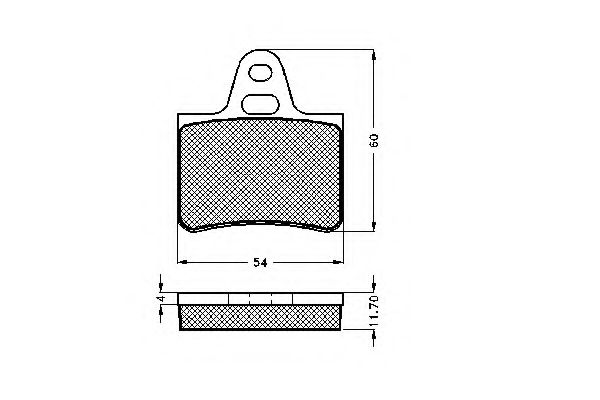 Imagine set placute frana,frana disc SPIDAN 30059