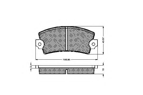 Imagine set placute frana,frana disc SPIDAN 30071