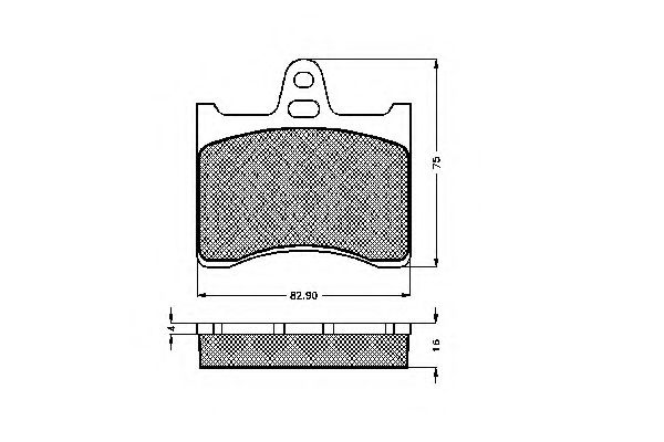 Imagine set placute frana,frana disc SPIDAN 30120