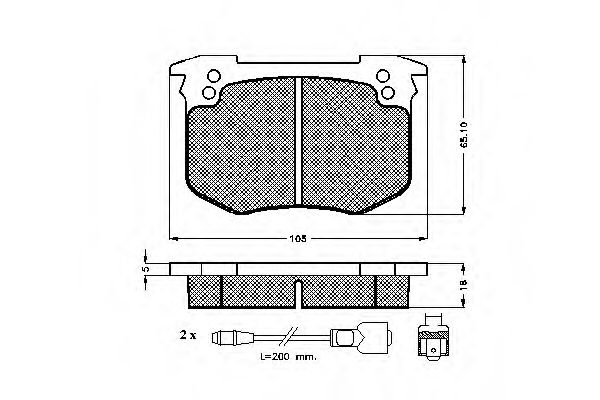 Imagine set placute frana,frana disc SPIDAN 30140