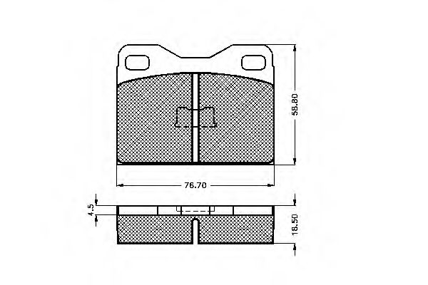 Imagine set placute frana,frana disc SPIDAN 30193