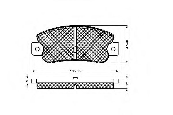 Imagine set placute frana,frana disc SPIDAN 30216