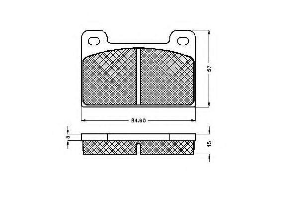 Imagine set placute frana,frana disc SPIDAN 31340