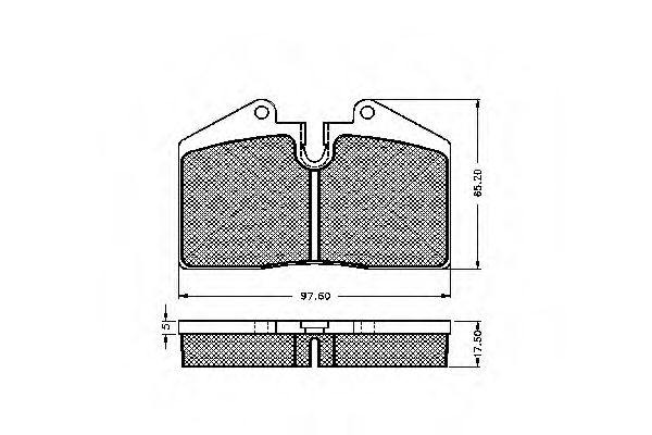 Imagine set placute frana,frana disc SPIDAN 31786