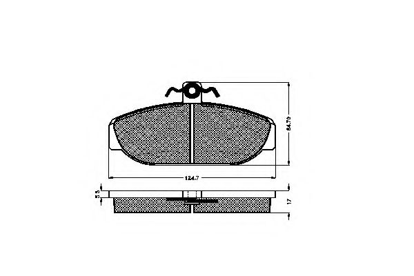 Imagine set placute frana,frana disc SPIDAN 31898