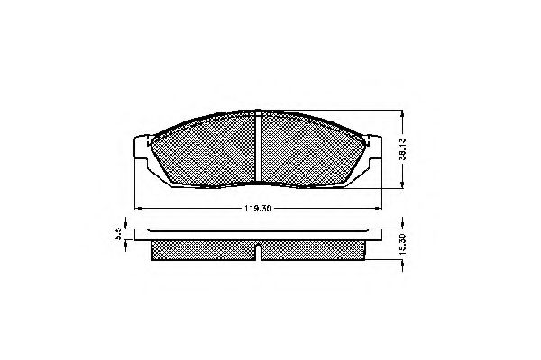 Imagine set placute frana,frana disc SPIDAN 32055