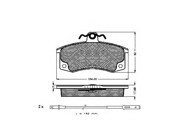 Imagine set placute frana,frana disc SPIDAN 32308