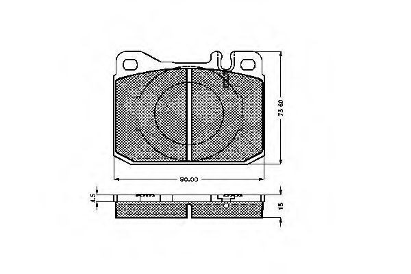 Imagine set placute frana,frana disc SPIDAN 32567