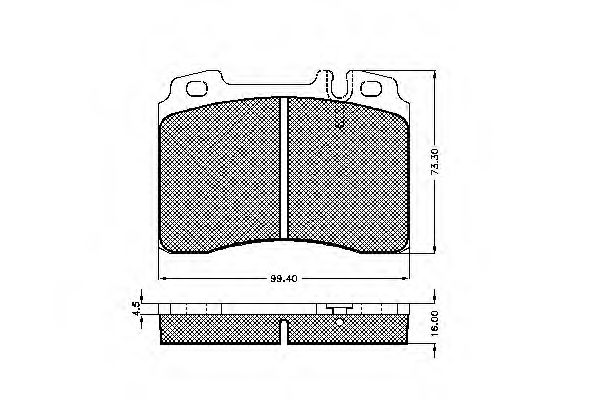 Imagine set placute frana,frana disc SPIDAN 32568