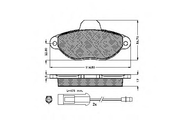 Imagine set placute frana,frana disc SPIDAN 32616