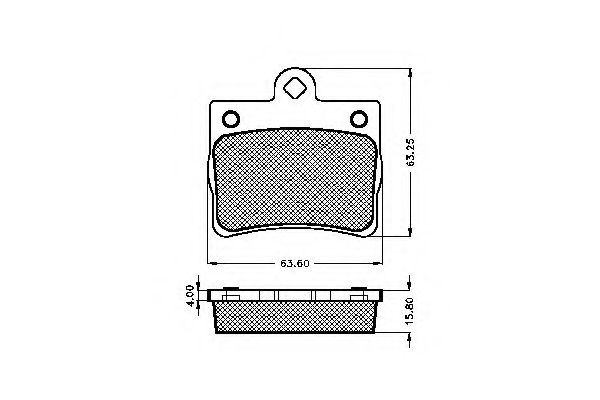 Imagine set placute frana,frana disc SPIDAN 32633