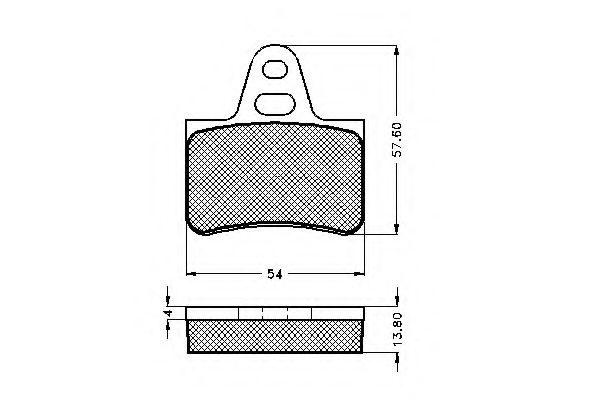 Imagine set placute frana,frana disc SPIDAN 32638