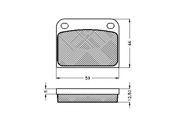 Imagine set placute frana,frana disc SPIDAN 32641