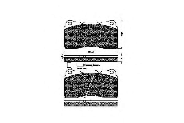 Imagine set placute frana,frana disc SPIDAN 32679