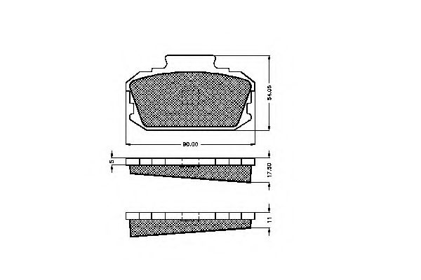 Imagine set placute frana,frana disc SPIDAN 32692