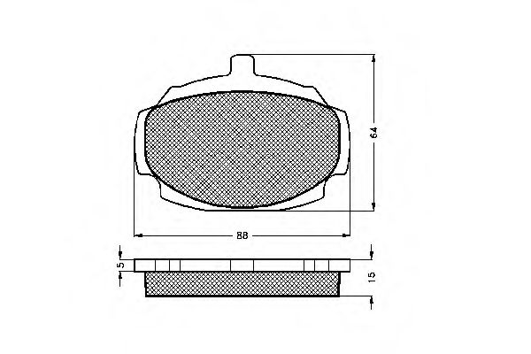 Imagine set placute frana,frana disc SPIDAN 32718