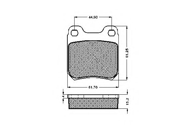 Imagine set placute frana,frana disc SPIDAN 32868