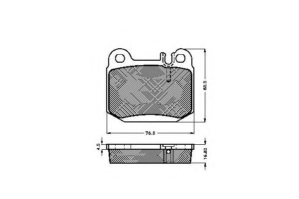 Imagine set placute frana,frana disc SPIDAN 32882