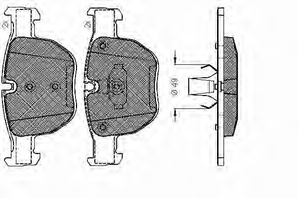 Imagine set placute frana,frana disc SPIDAN 32907