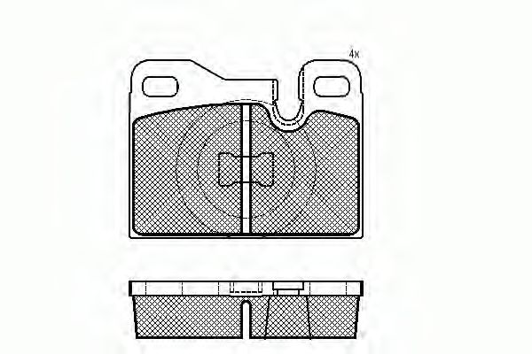 Imagine set placute frana,frana disc SPIDAN 32908