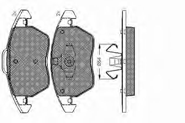 Imagine set placute frana,frana disc SPIDAN 32913