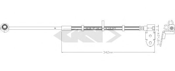 Furtun frana SPIDAN 340637