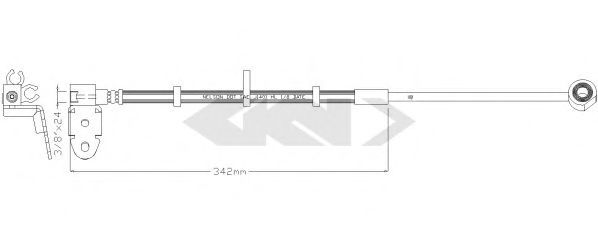 Furtun frana SPIDAN 340638