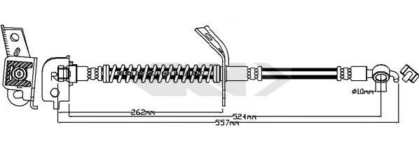 Furtun frana SPIDAN 340720