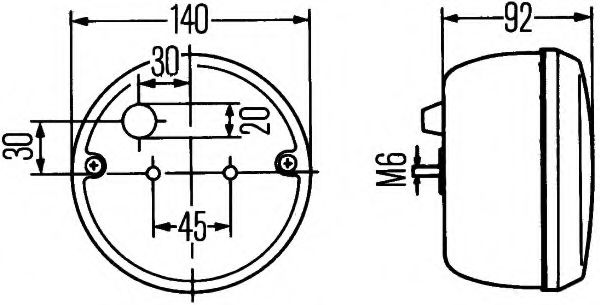 Imagine Lumina de ceata spate HELLA 2NE 001 423-011