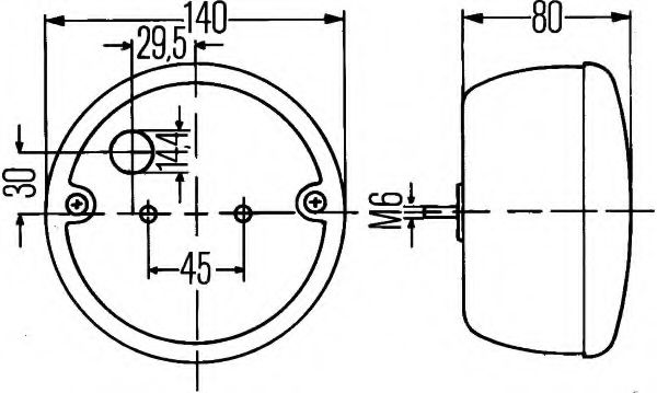 Imagine Lampa spate HELLA 2SD 001 685-211