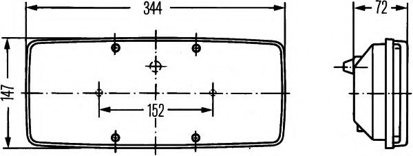 Imagine Lampa spate HELLA 2SE 003 167-031