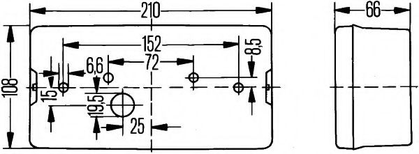 Imagine Lampa spate HELLA 2VP 006 040-121