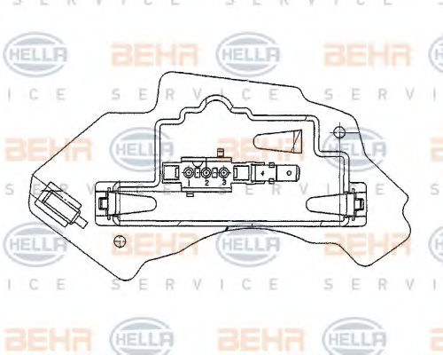 Reglaj, suflanta de interior HELLA 5HL 351 321-131