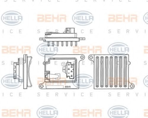 Reglaj, suflanta de interior HELLA 5HL 351 321-241