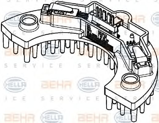 Reglaj, suflanta de interior HELLA 5HL 351 321-561