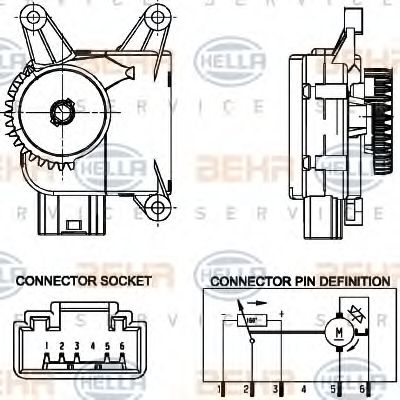 Imagine Element de reglare, clapeta carburator HELLA 6NW 351 344-021