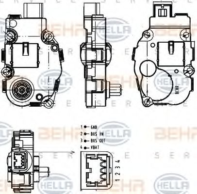 Imagine Element de reglare, clapeta carburator HELLA 6NW 351 344-041