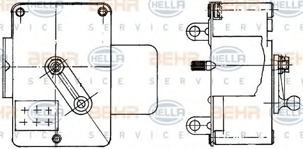 Imagine Element de reglare, clapeta carburator HELLA 6NW 351 344-051