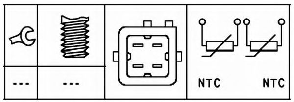 Imagine senzor,temperatura lichid de racire HELLA 6PT 009 309-551