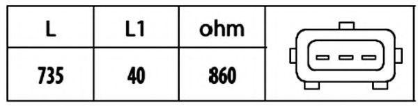 Imagine Senzor impulsuri, arbore cotit HELLA 6PU 009 146-481