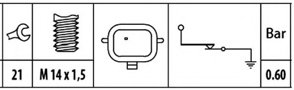 Imagine Senzor presiune ulei HELLA 6ZL 003 259-401