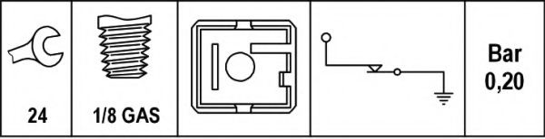 Imagine Senzor presiune ulei HELLA 6ZL 003 259-541