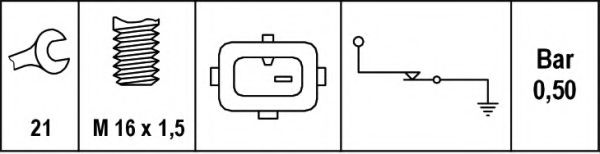 Imagine Senzor presiune ulei HELLA 6ZL 003 259-591