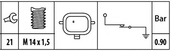 Imagine Senzor presiune ulei HELLA 6ZL 003 259-901