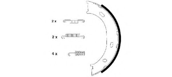 Imagine Set saboti frana, frana de mana HELLA 8DA 355 050-291