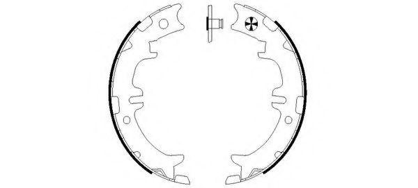 Imagine Set saboti frana, frana de mana HELLA 8DA 355 050-541