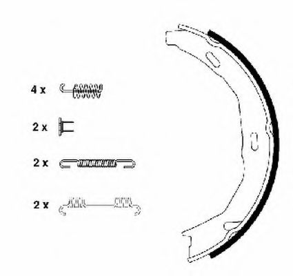 Imagine Set saboti frana, frana de mana HELLA 8DA 355 050-771