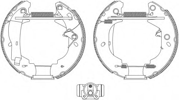 Imagine Set saboti frana HELLA 8DB 355 004-111